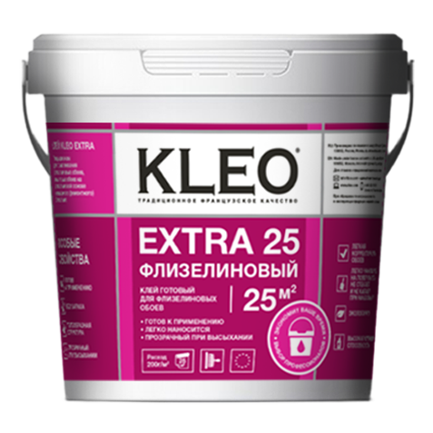 Клей Кleo Extra 25 для флизелиновых обоев 5 кг