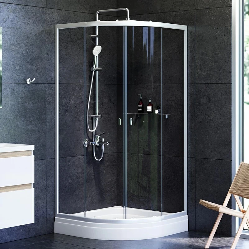 Душ. ограждение AM.PM X-Joy Twin Slide 90x90 с поддоном (W88E-205-090MT64)