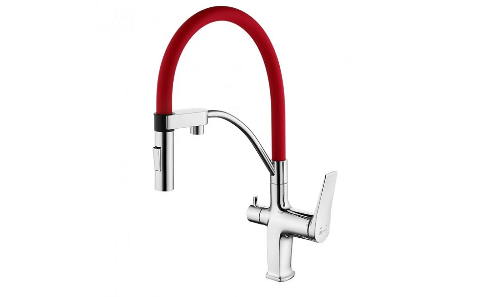 Смеситель для кухни Lemark Comfort LM3074C-Red