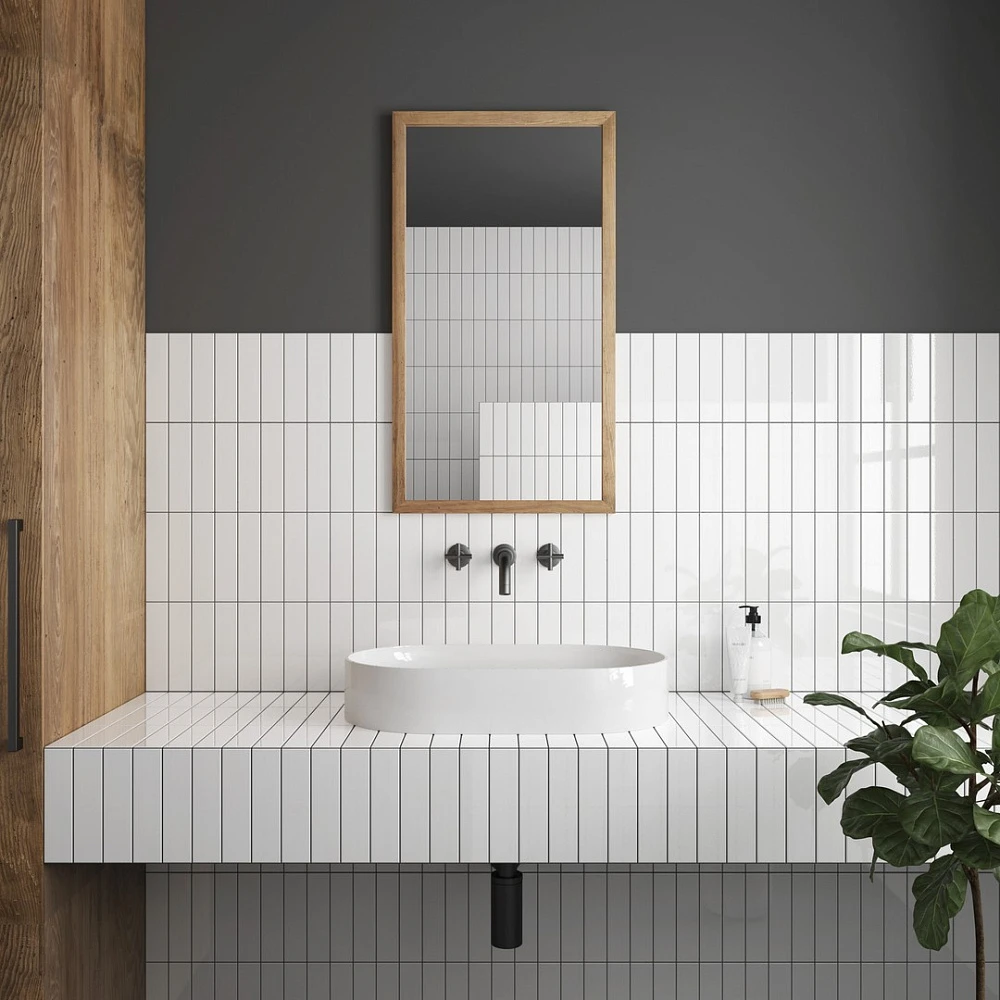 Плитка настенная Equipe Costa Nova White Glossy 5x20 см (28439)