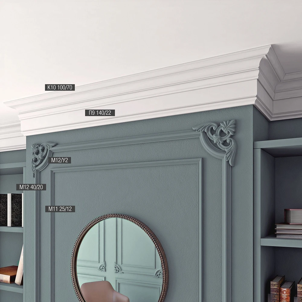 Карниз Bello Deco (2000x100x70) XPS К10