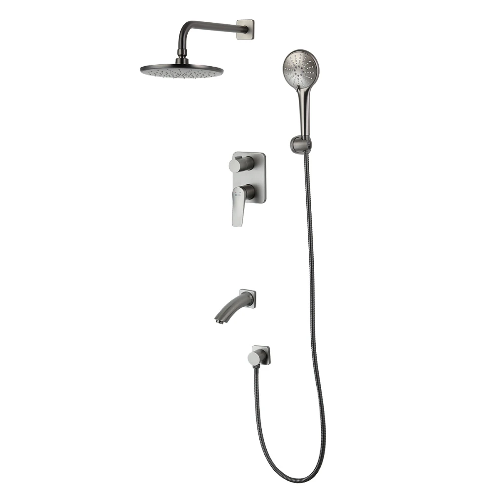 Смеситель для ванны Lemark Bronx LM3722GM