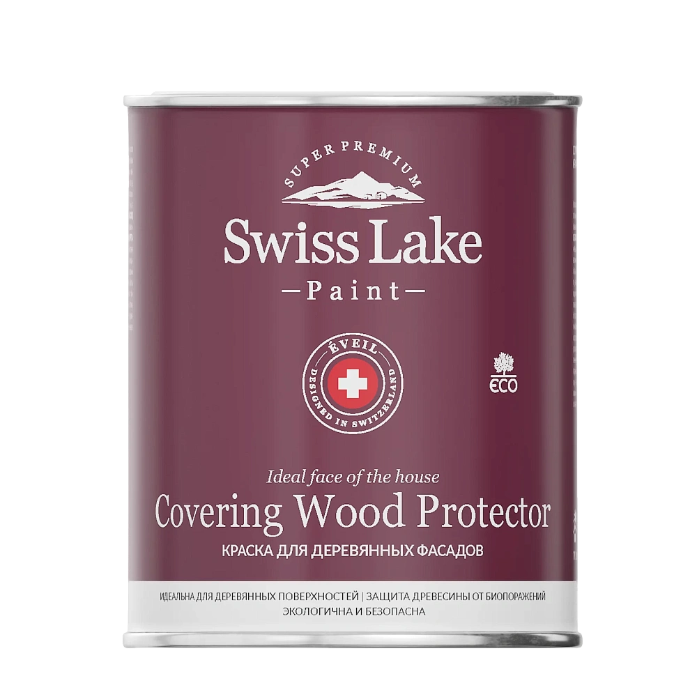 Фасадная краска Swiss Lake Covering Wood Protector база C 2.7 л