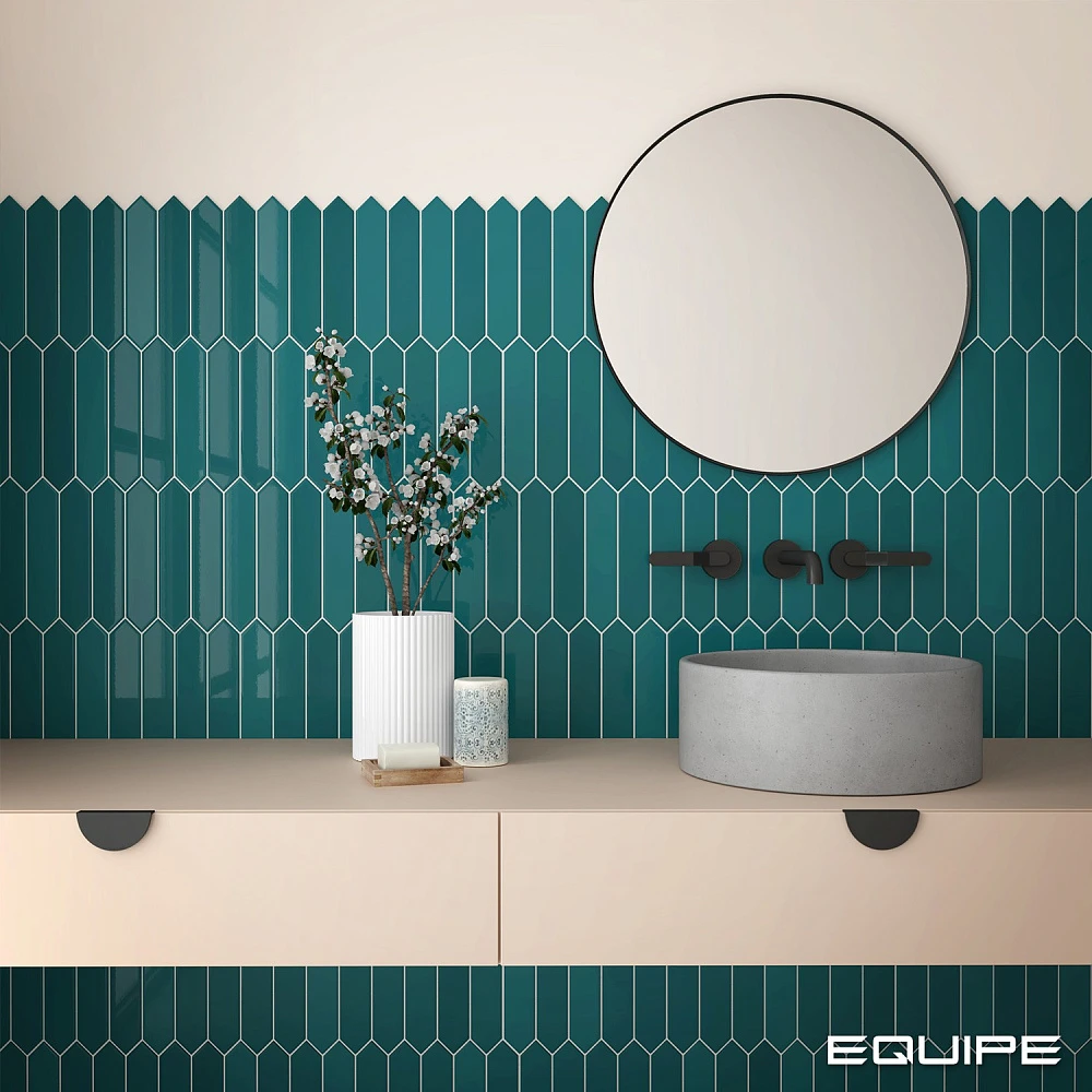 Плитка настенная Equipe Arrow Blue Canard Glossy 5x25 см (25829)