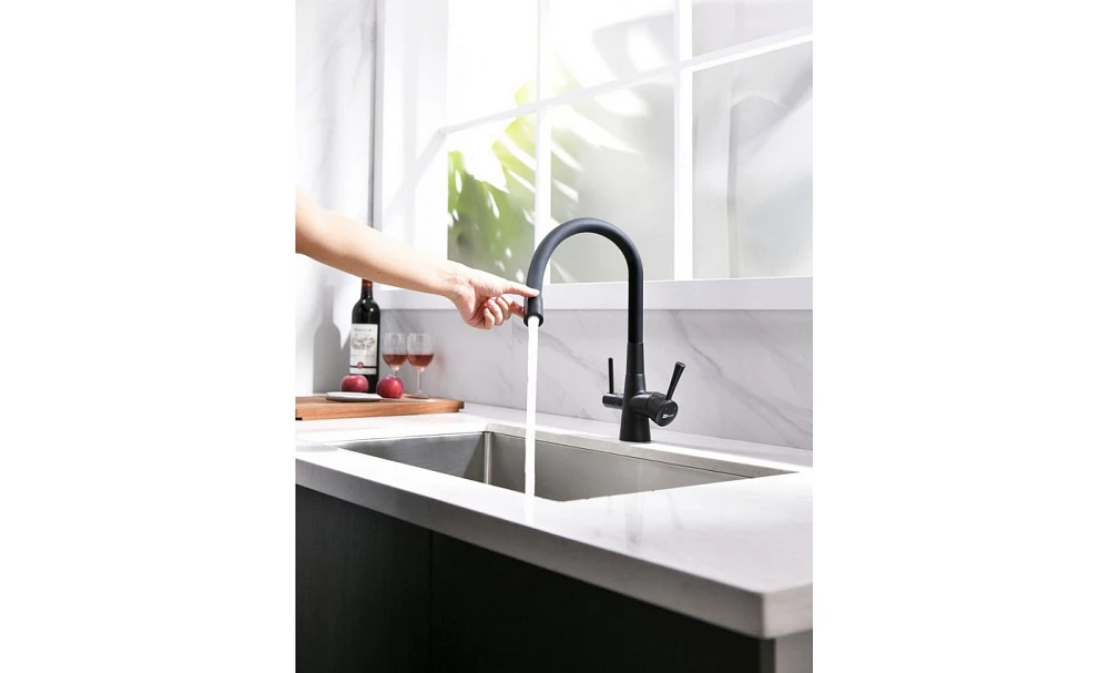 Смеситель для кухни Lemark Comfort LM3075BL